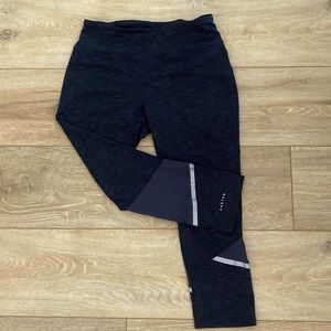 Dark Heather-Gray Cropped Oakley Leggings